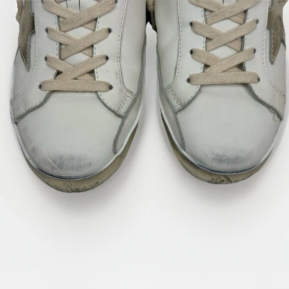 Golden Goose Superstar Leather Sneakers with Metallic Gold 39 8.5 / 8 - Worn 1X - Picture 5 of 16